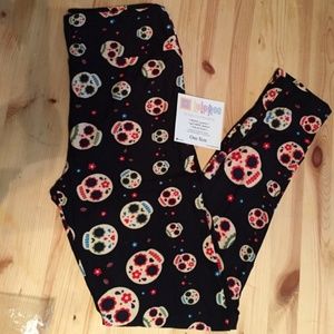 NWT Rare LuLaRoe Sugar Skull Leggings